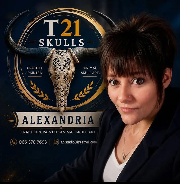 Portrait of Alexandria Viljoen of T21 Skulls